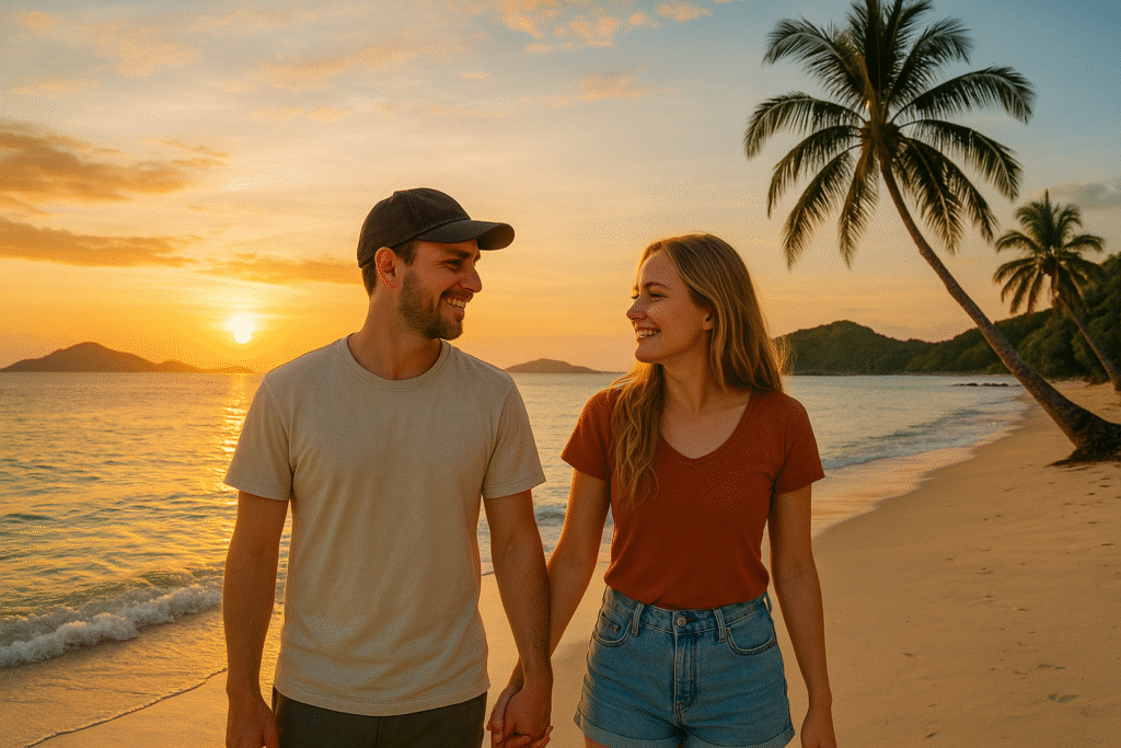 cặp đôi bỏ việc đi du lịch