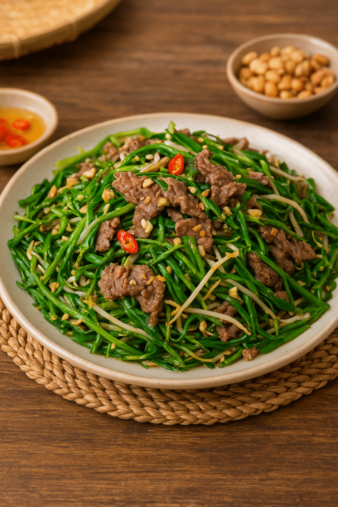 Nộm Rau Muống Thịt Bò